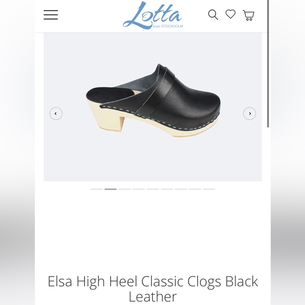 Lotta Elsa classic black clogs